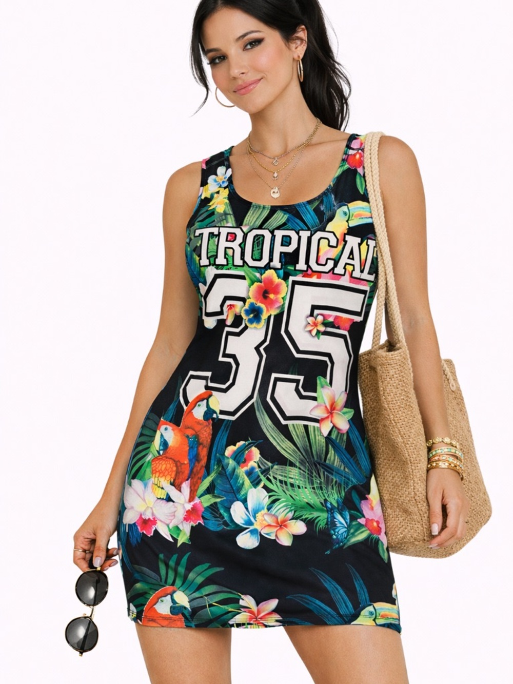 Jasmine Black Tropical Floral Tank Dress
#hawaiian#kuwaii#travel#coquette